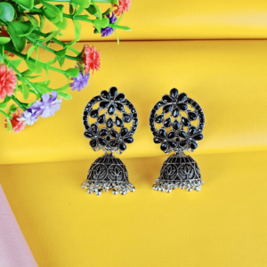 black earrings